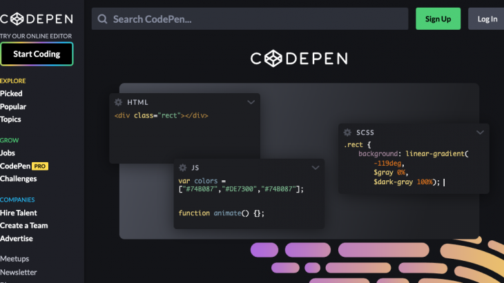 優秀ツール「codepen」を使ってコーディングしよう！